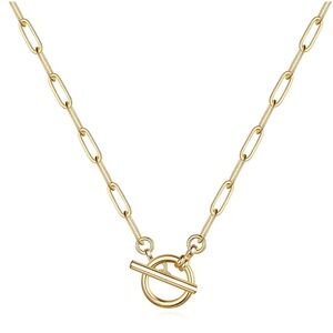 18K GOLD PLATED STAINLESS STEEL NECKLACE, INTENSITY